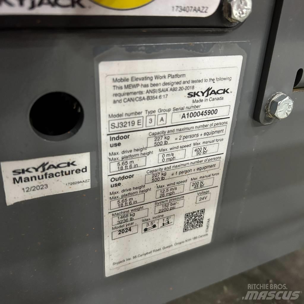 SkyJack SJ 3219 Schaarhoogwerkers