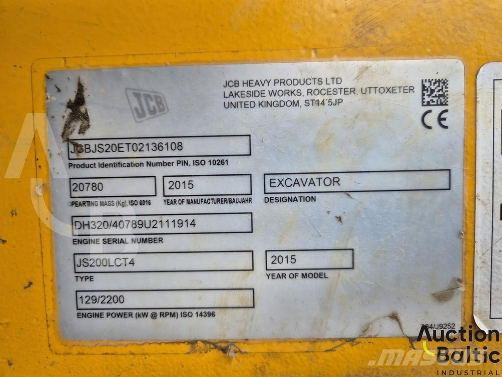 JCB JS 200 LC T4 Rupsgraafmachines