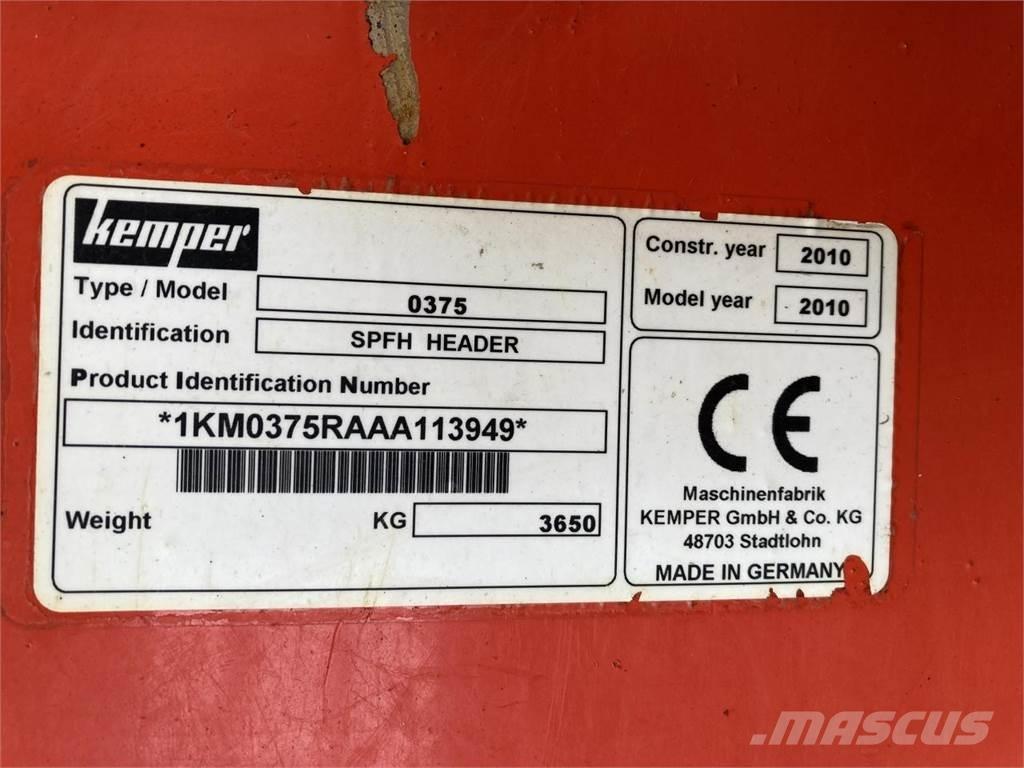 Kemper 375 Accessoires voor maaidorsmachines