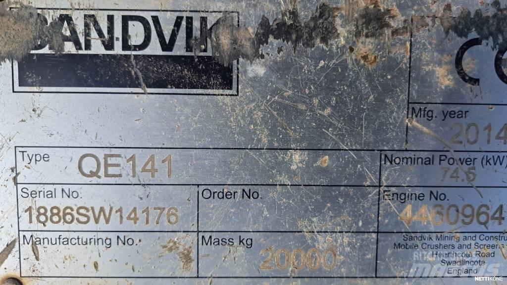 Sandvik QE 141 Mobiele zeefinstallaties