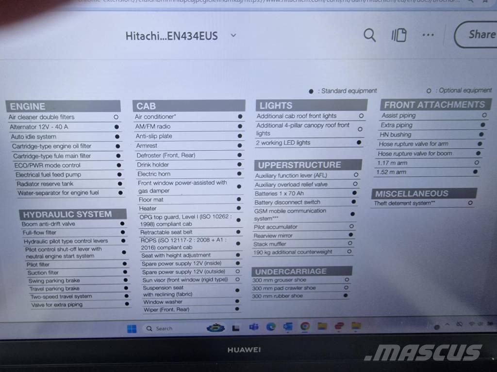 Hitachi ZX 33 U-6 Minigraafmachines < 7t