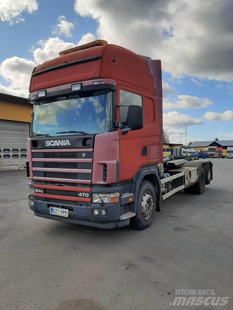 Scania R 124 Vrachtwagen met containersysteem