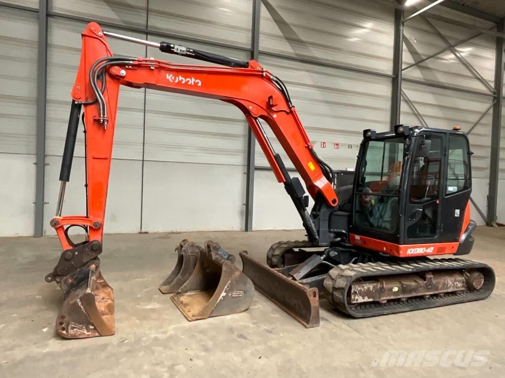 Kubota KX 080-4 A Midigraafmachines 7t - 12t