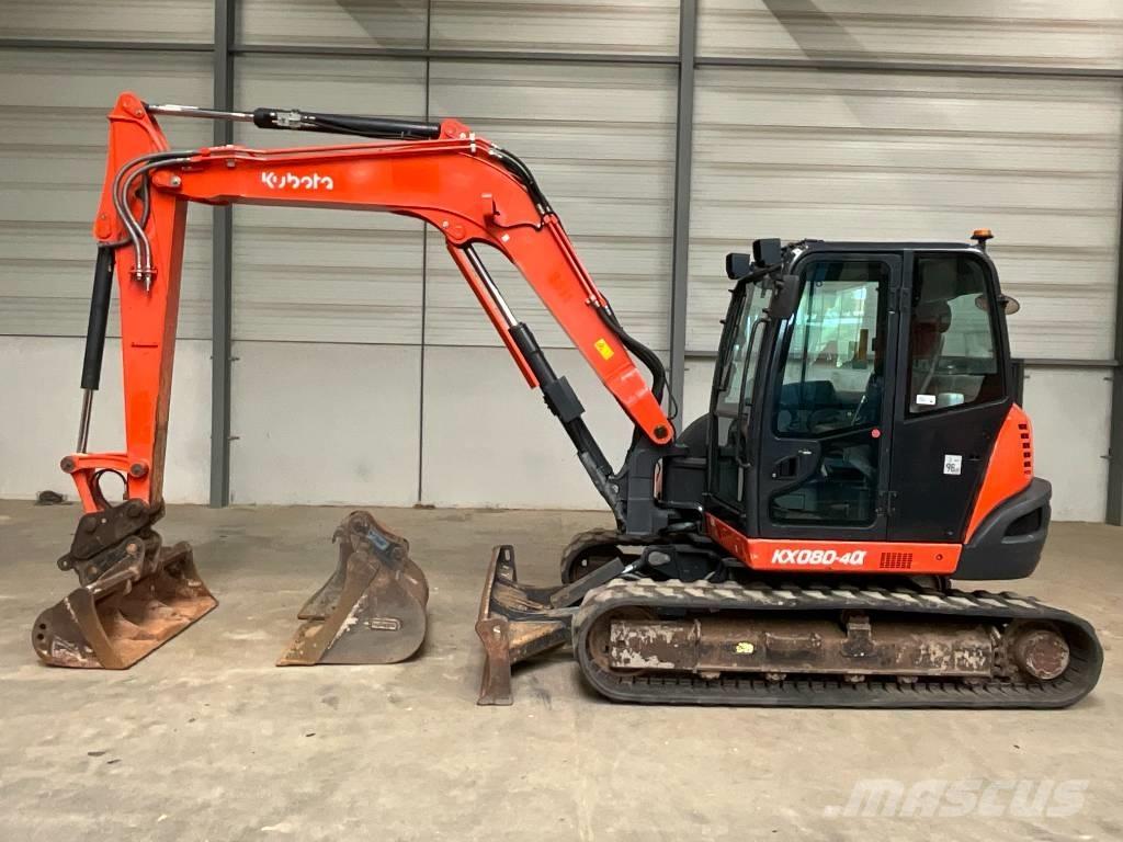 Kubota KX 080-4 A Midigraafmachines 7t - 12t