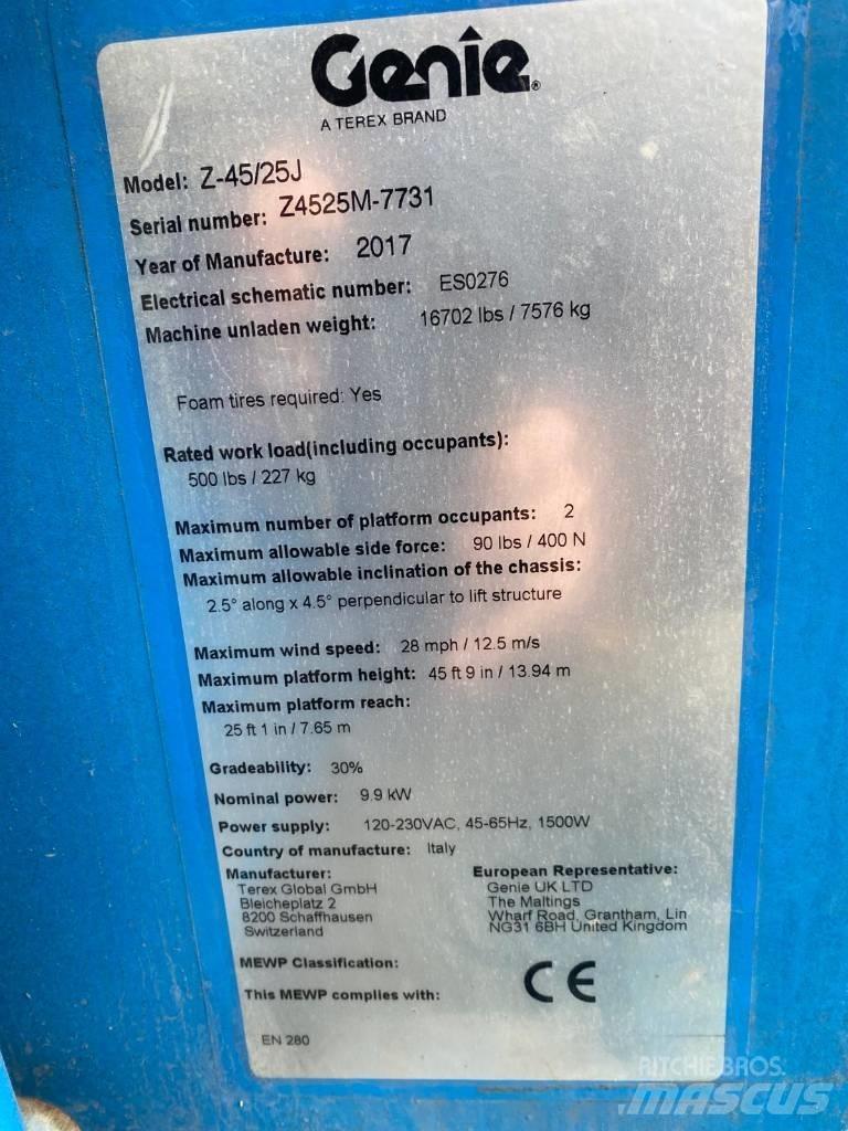 Genie Z 45/25 J BI Knikarmhoogwerkers