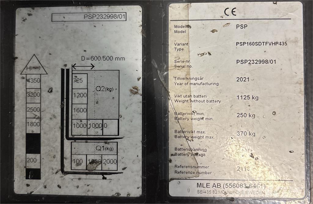 Atlet PSP160 Zelfrijdende stapelaars