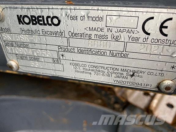 Kobelco SK75SR-7 Rupsgraafmachines