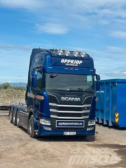 Scania R 650 Containertrucks met kabelsysteem