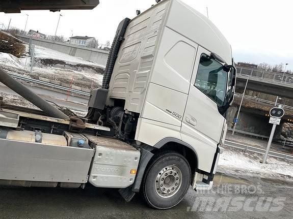 Volvo FH500 Containertrucks met kabelsysteem