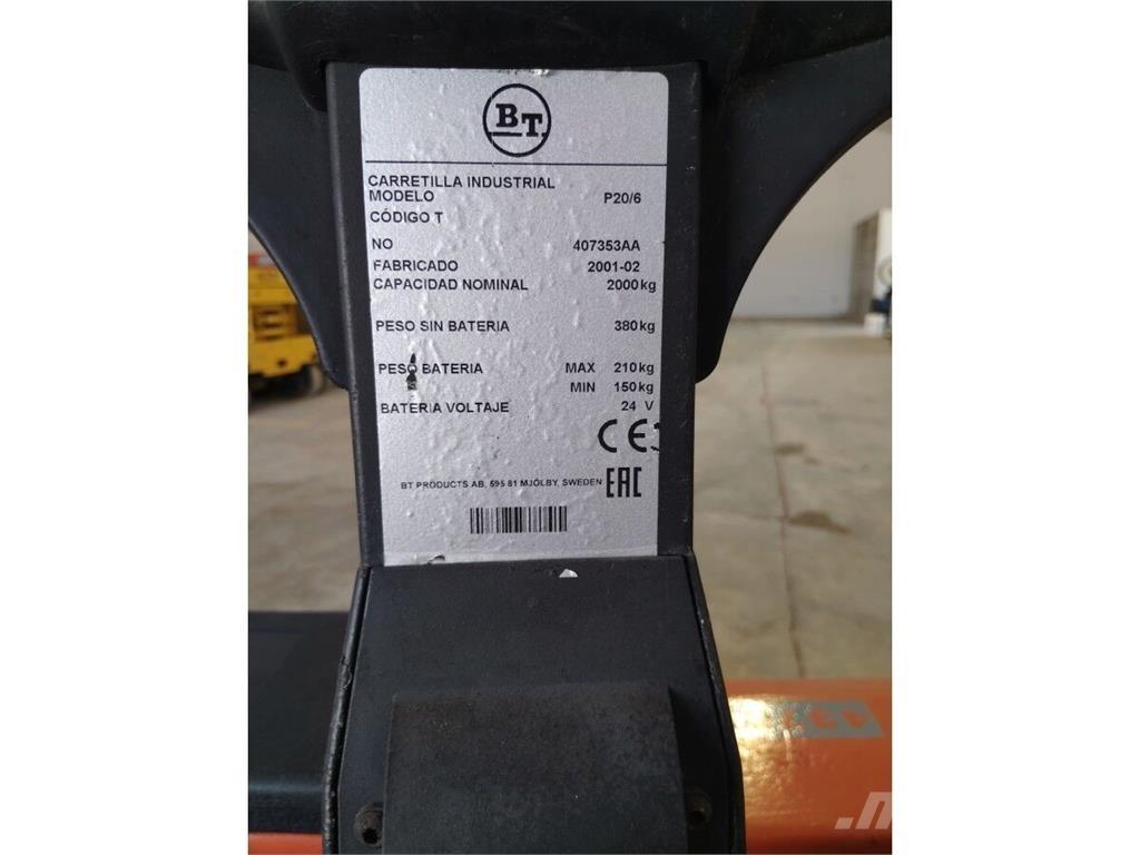 BT P20 Electro-pallettrucks
