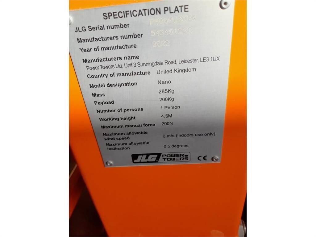 JLG NANO Personenliften en invalideliften