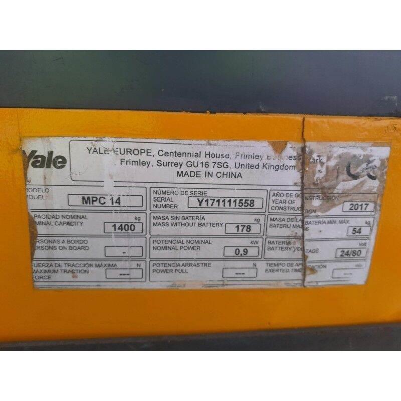 Yale MPC14 Electro-pallettrucks