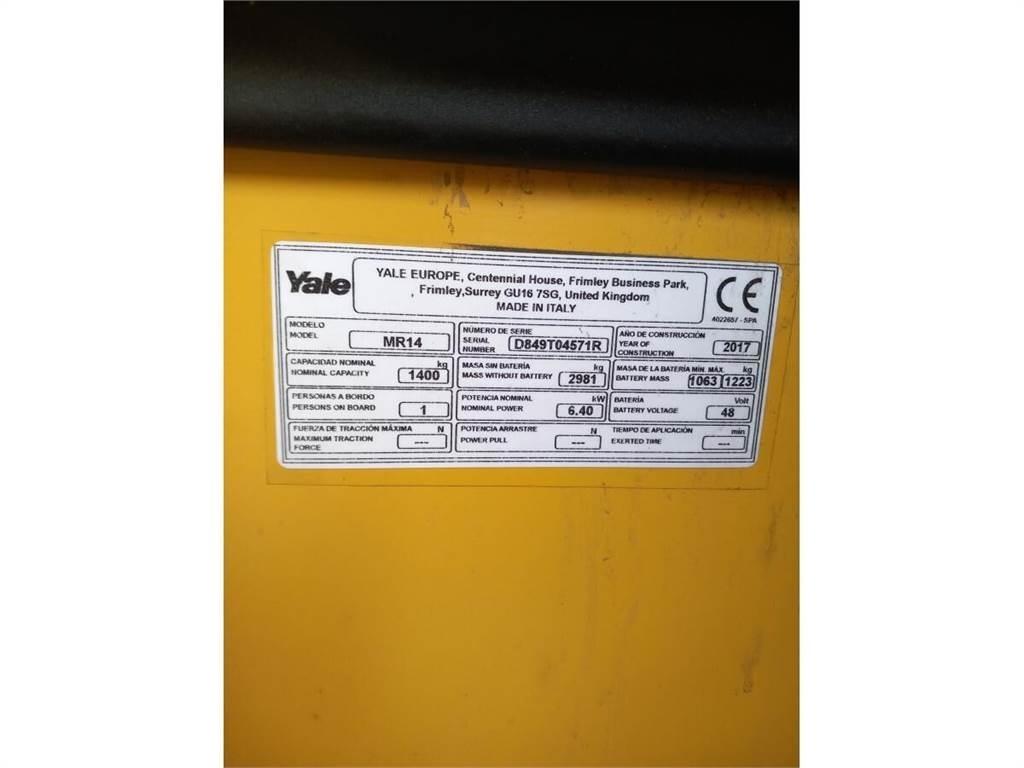 Yale MR14 Reachtruck voor hoog niveau