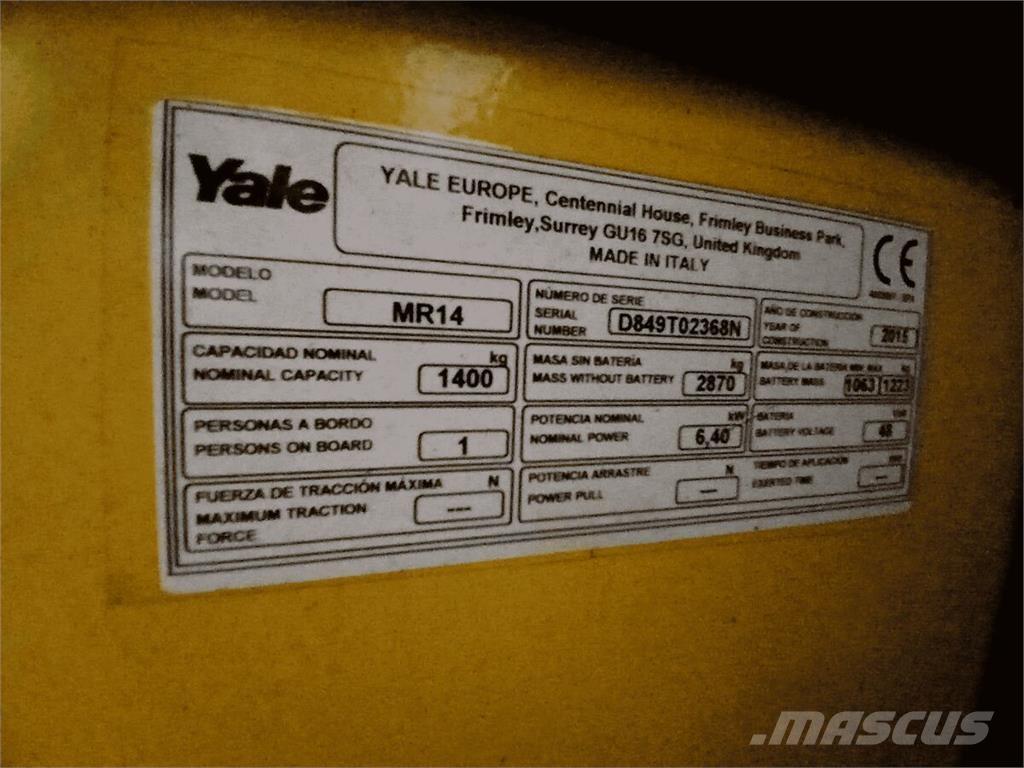 Yale MR14 Laden en Lossen - overige