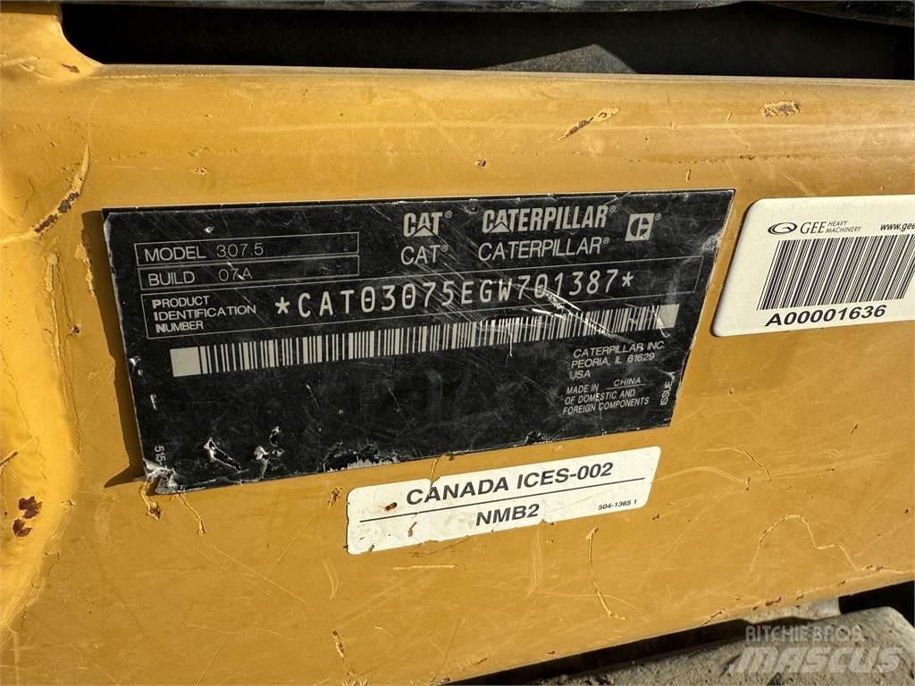 CAT 307.5 Rupsgraafmachines