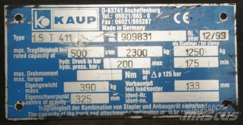 Kaup 1,5T411 Overige tweedehands voorzetapparatuur en componenten