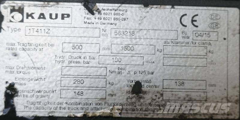 Kaup 1T411Z Overige tweedehands voorzetapparatuur en componenten
