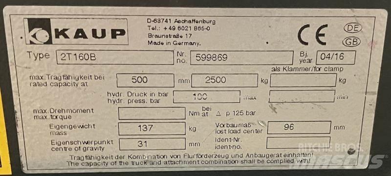 Kaup 2T160B Overige tweedehands voorzetapparatuur en componenten
