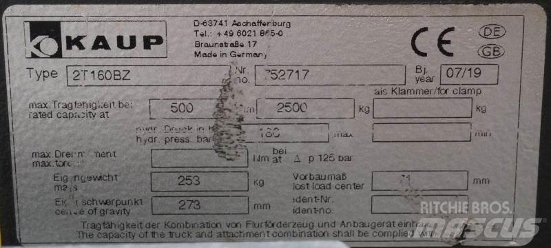 Kaup 2T160BZ Overige tweedehands voorzetapparatuur en componenten
