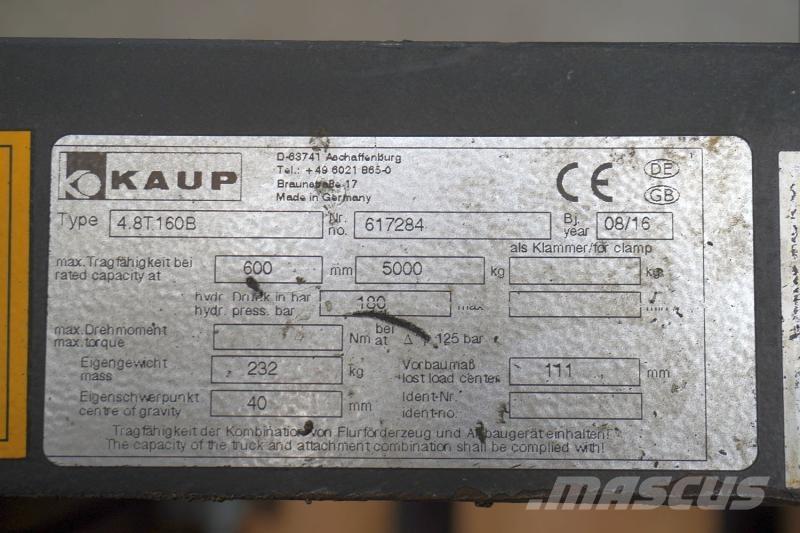 Kaup 4,8T160B Overige tweedehands voorzetapparatuur en componenten