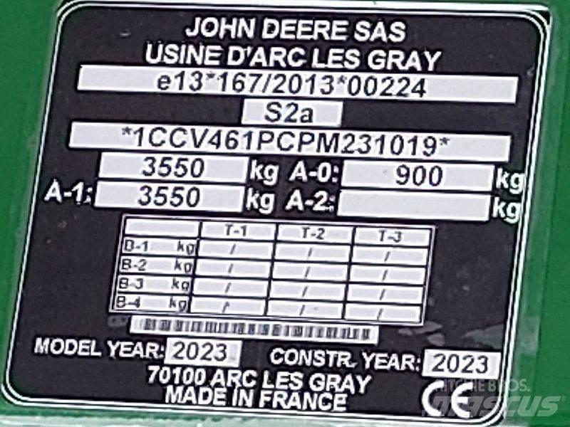 John Deere V461M Landbouw - overige