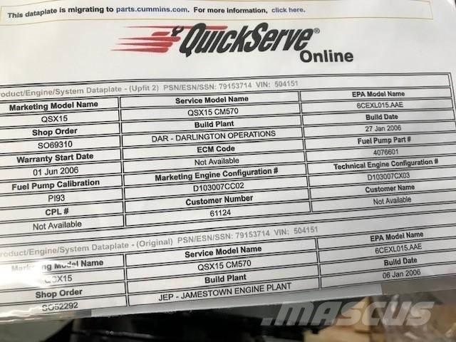 Cummins QSX15 Motoren