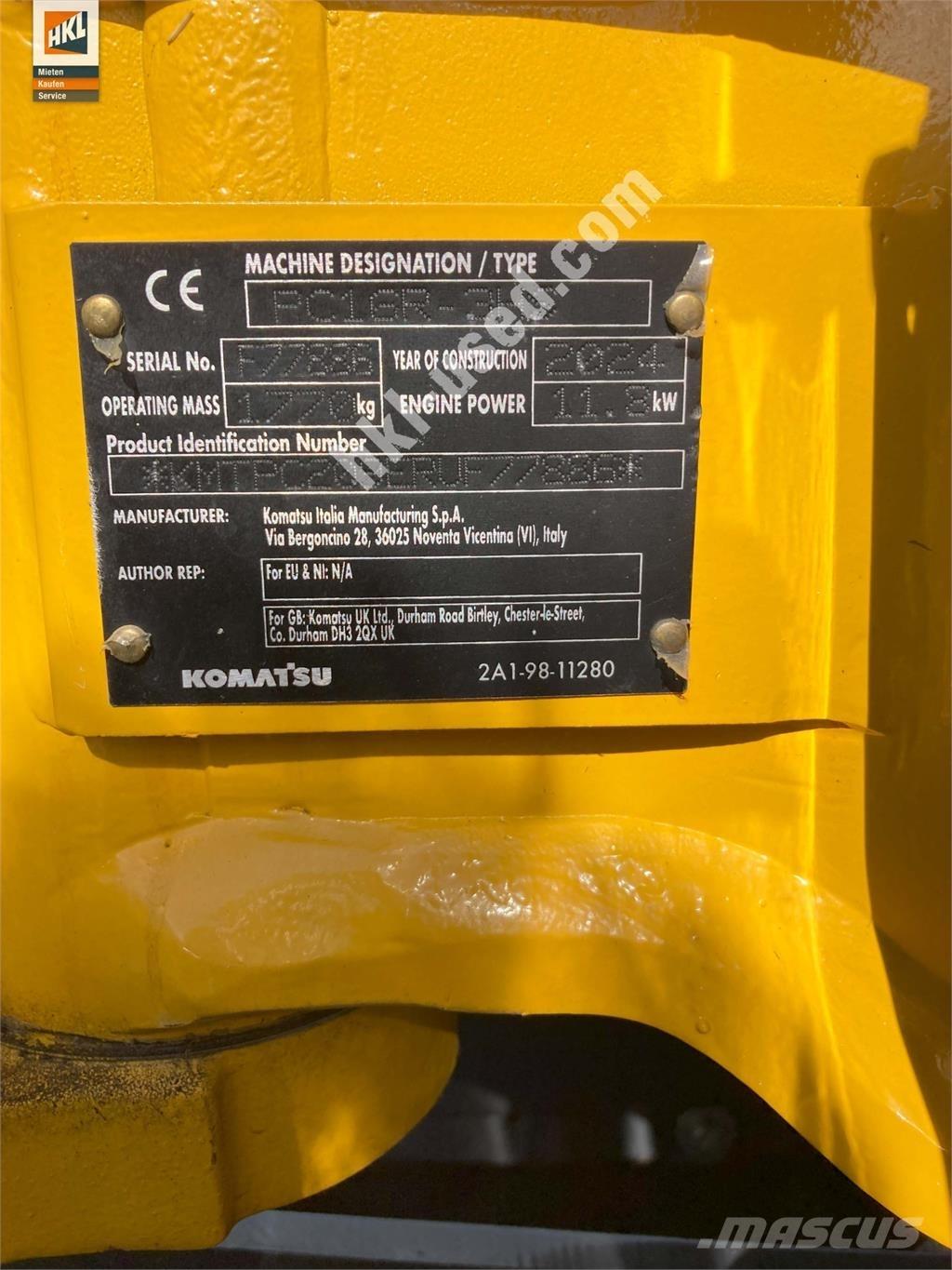 Komatsu PC 16 R-3HS Minigraafmachines < 7t