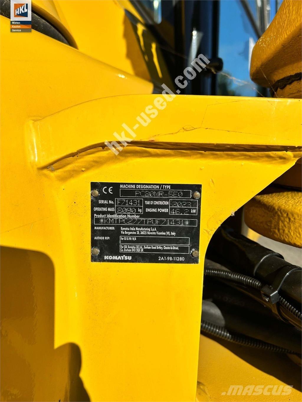 Komatsu PC 80 MR-5 Minigraafmachines < 7t