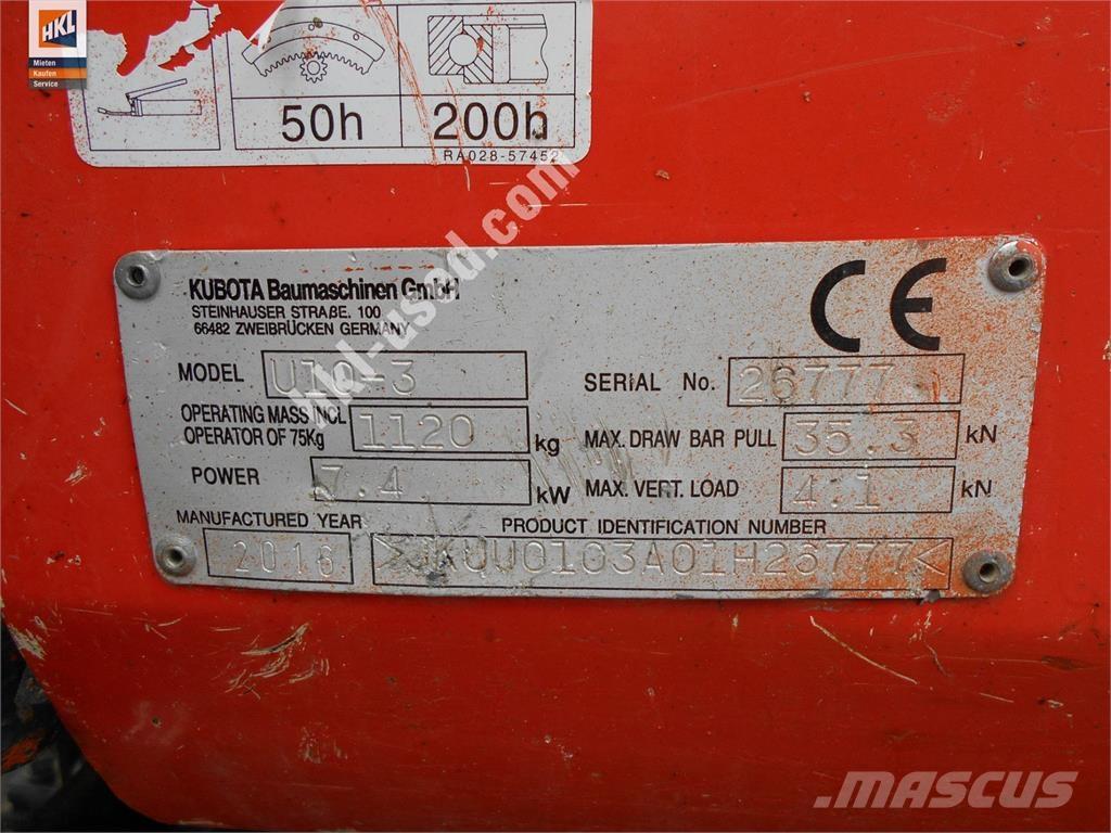 Kubota U 10-3 Minigraafmachines < 7t