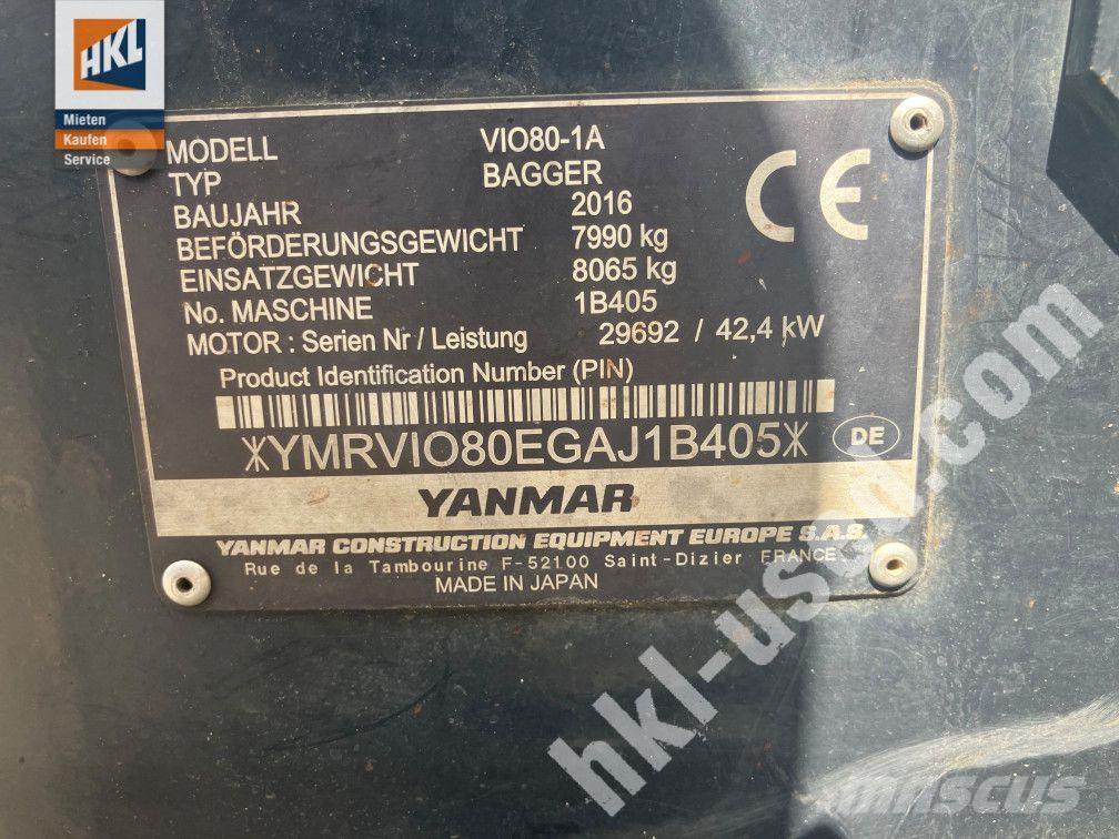 Yanmar VIO 80-1 Minigraafmachines < 7t