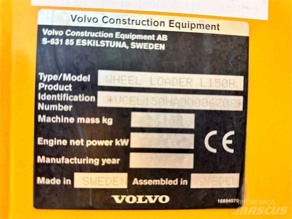  2018 Volvo L150H Wielladers