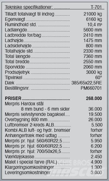 Pronar T-701 Terreinbeheermachines - overige