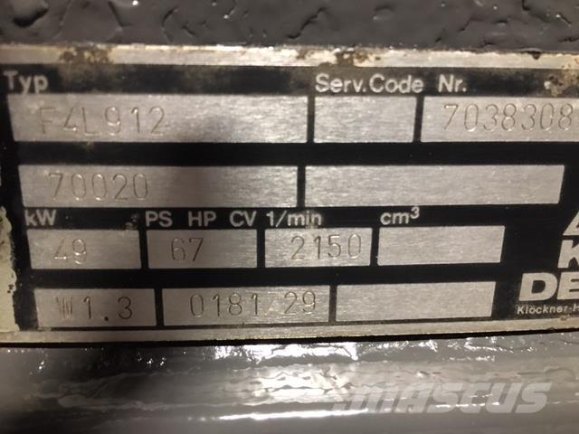 Deutz F4L 912 motor Motoren