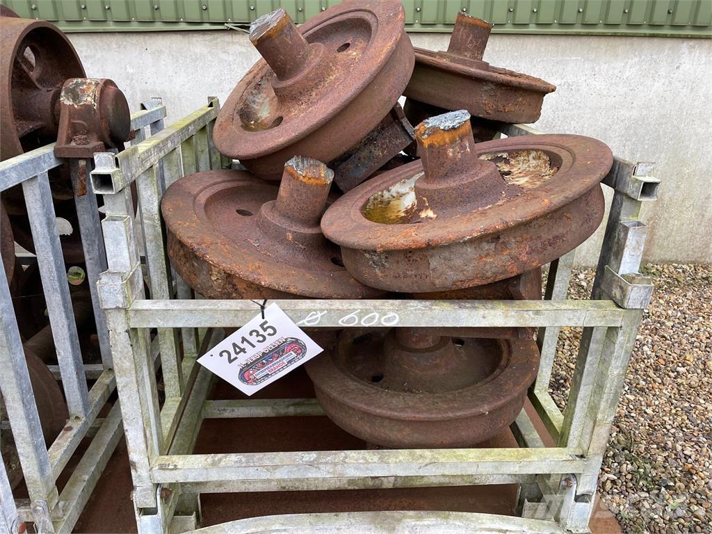  Skinnehjul, ø600 mm + flange Banden, wielen en velgen