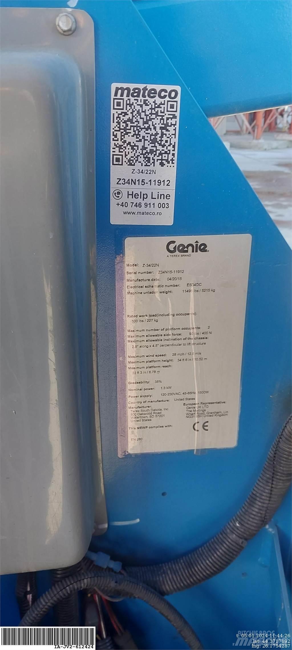 Genie Z-34/22N Knikarmhoogwerkers