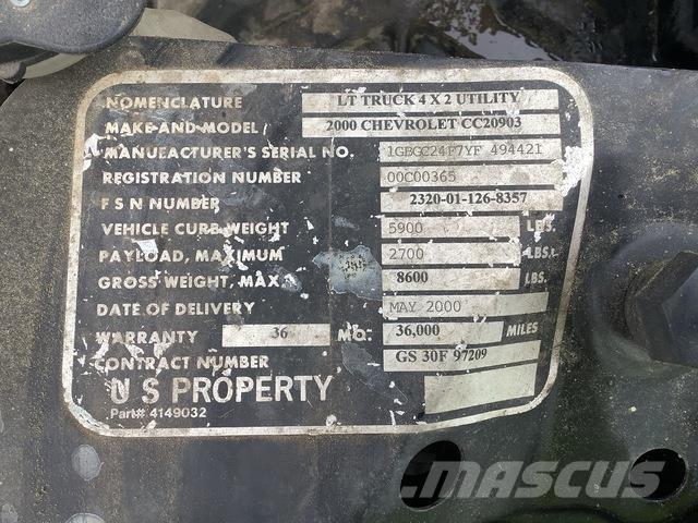 Chevrolet 2500 Bestelwagens met open laadbak