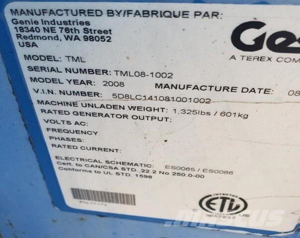 Genie TML Mobiele lichtmasten