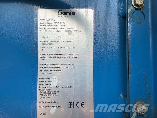 Genie Z80/60 Knikarmhoogwerkers