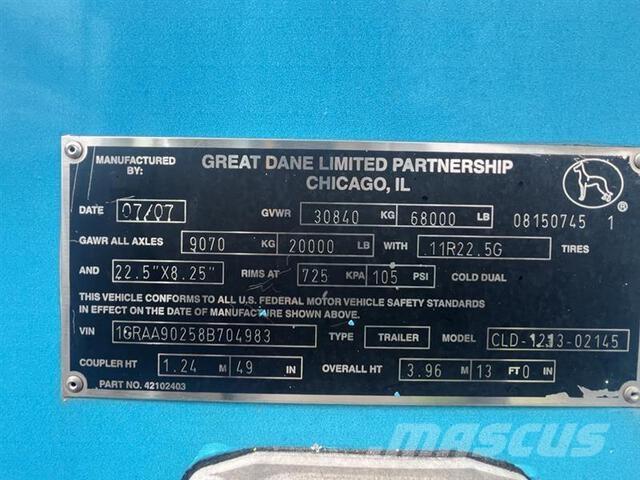 Great Dane  Gesloten opbouw trailers