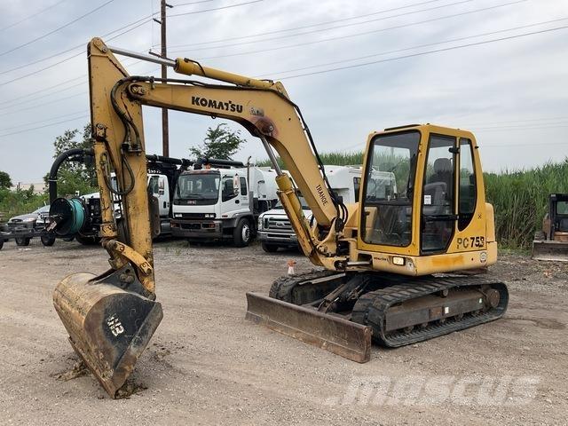 Komatsu PC75R Rupsgraafmachines