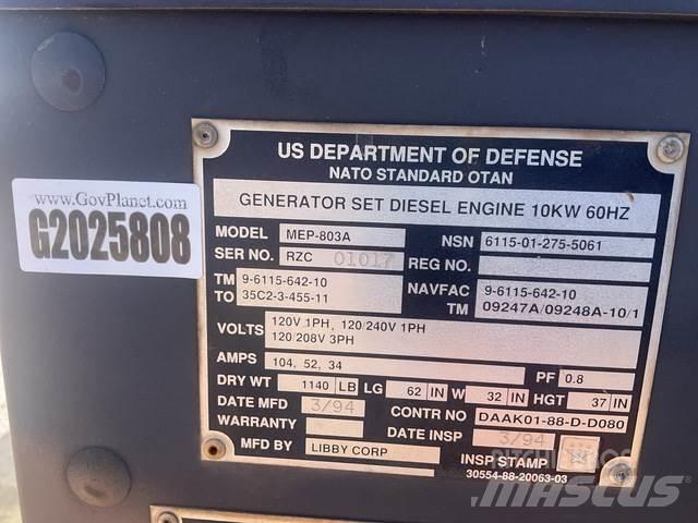  Libby MEP-803A Diesel generatoren