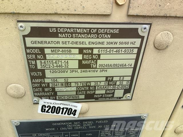  MCII MEP-805B Diesel generatoren