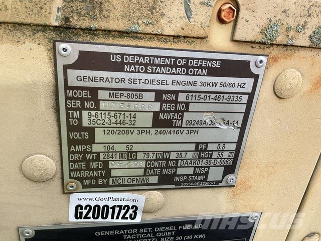  MCII MEP-805B Diesel generatoren