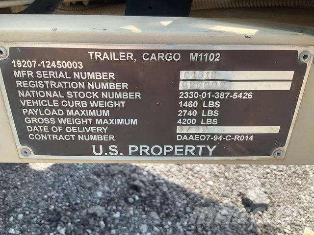  Raytheon M1102 Overige aanhangers