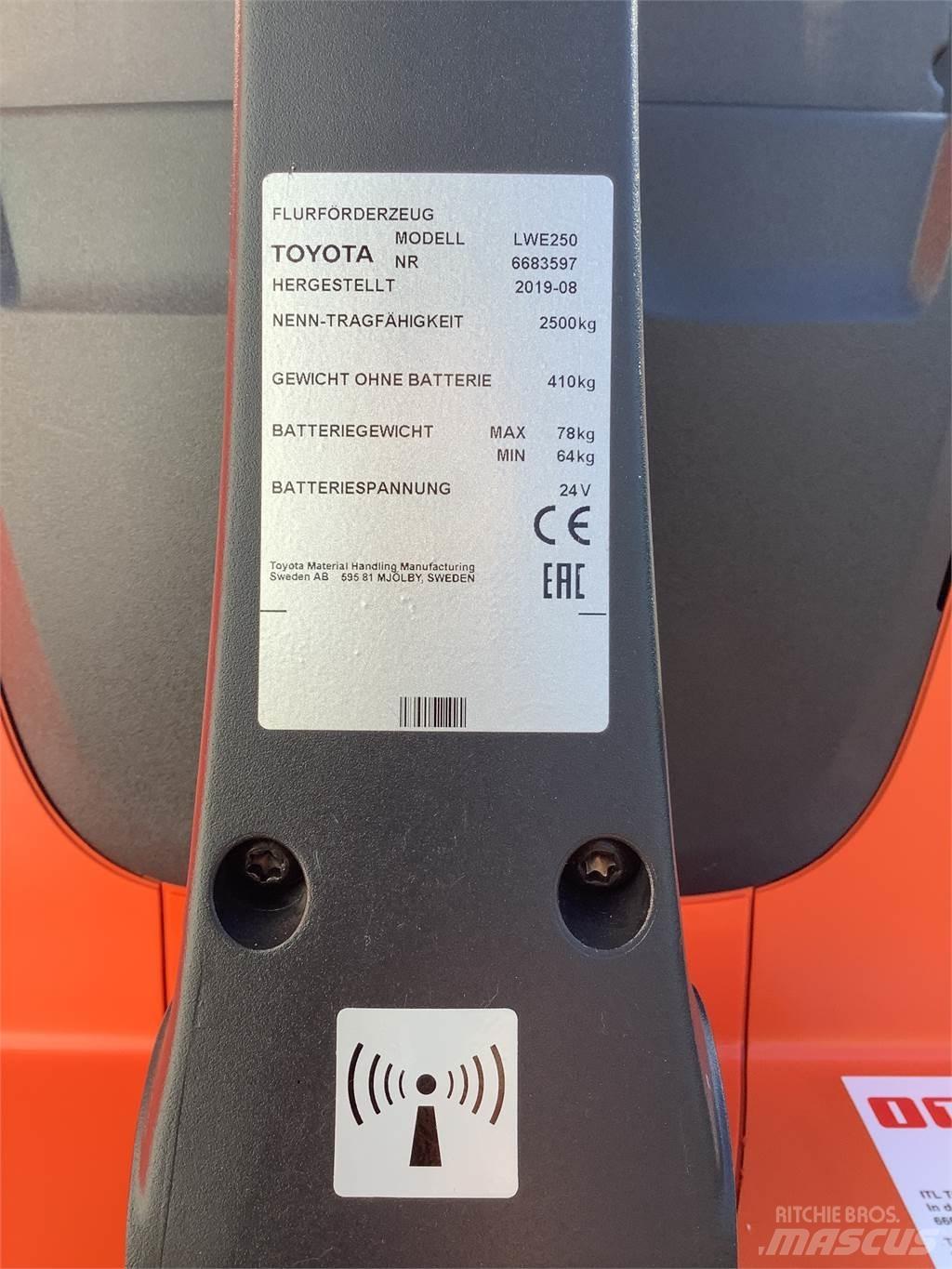 Toyota LWE250 Electro-pallettrucks