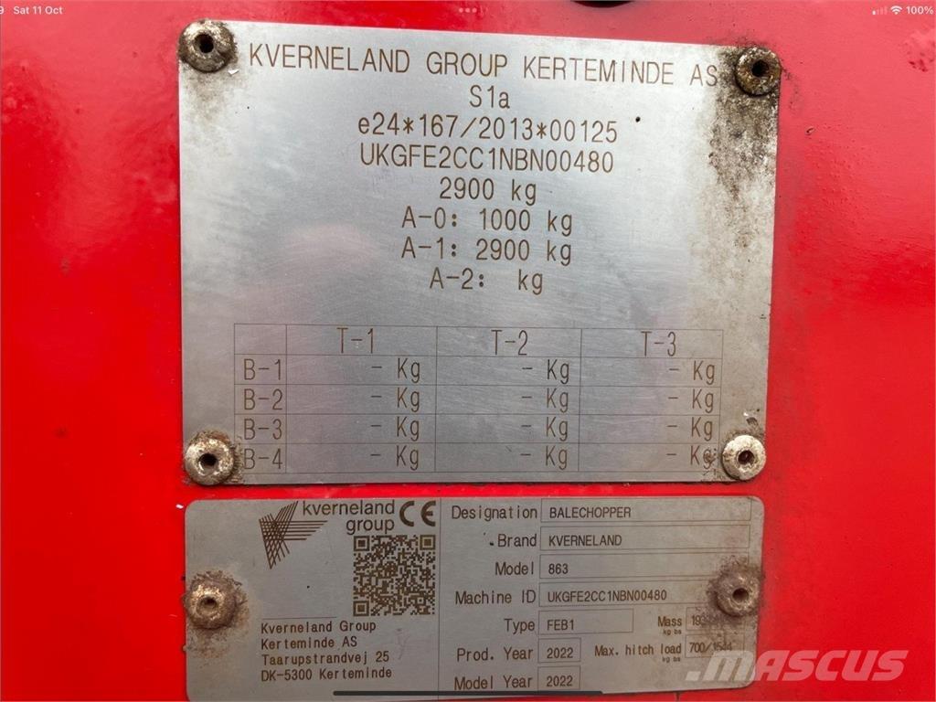Kverneland 863 Mengvoedermachines