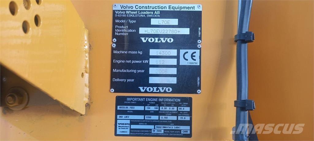 Volvo L70E Wielladers