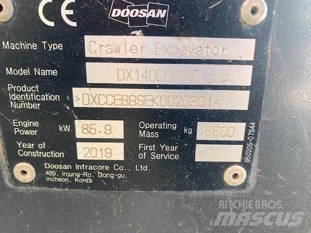 Doosan DX140LCR Rupsgraafmachines