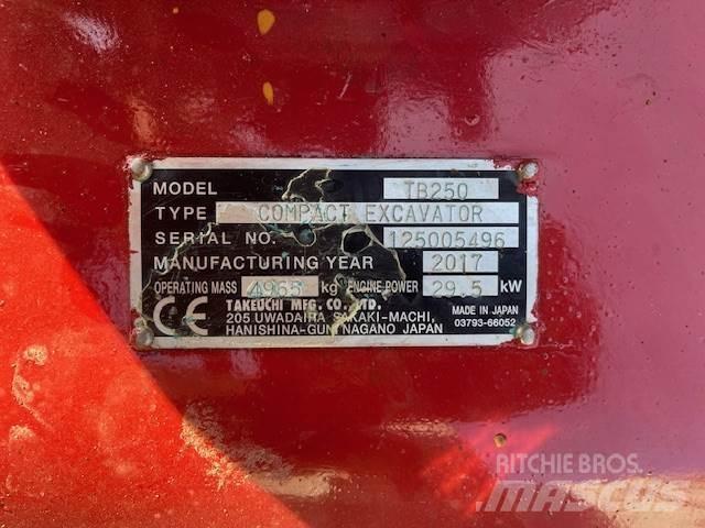 Takeuchi TB250 Midigraafmachines 7t - 12t