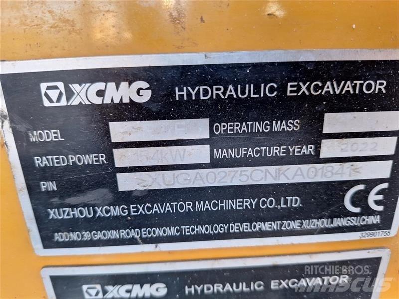 XCMG Xe27e Minigraafmachines < 7t